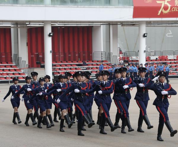 Masooma Nazakat, our S6 student, joined the Grand Parade by Disciplined Services and Youth Groups cum Fun Day for Celebrating the 75th Anniversary of the Founding of the People's Republic of China. As a member of Fast Connect, she marched onto the parade ground adopting the Chinese-style foot drill. 