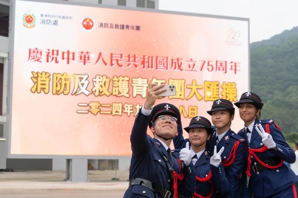 Masooma Nazakat, our S6 student, joined the Grand Parade by Disciplined Services and Youth Groups cum Fun Day for Celebrating the 75th Anniversary of the Founding of the People's Republic of China. As a member of Fast Connect, she marched onto the parade ground adopting the Chinese-style foot drill. 