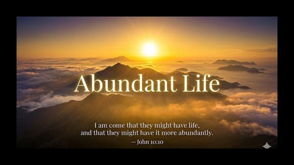 S4-S5 Life-wide Learning Activity: Abundant Life in Christ 