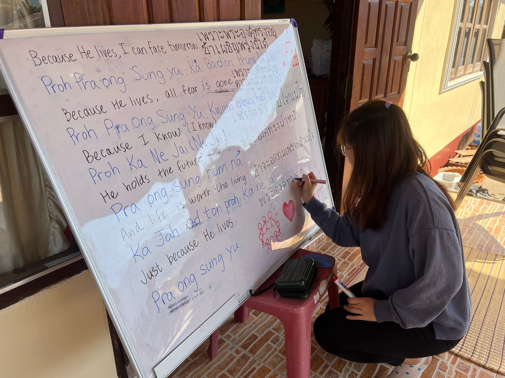 Our Alumnus serve in Northern Thailand to practice the teaching of Serve but not to be served