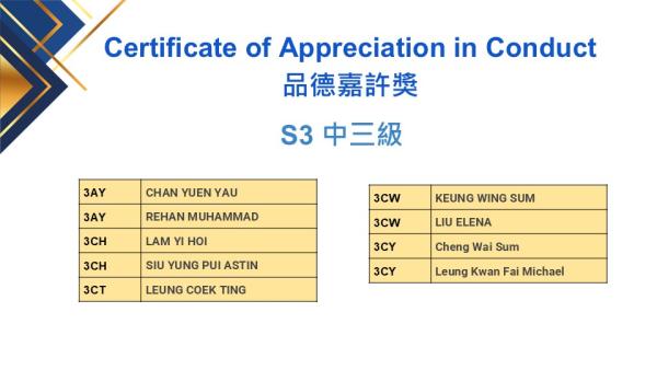 2526 Term 1 Awards Ceremony