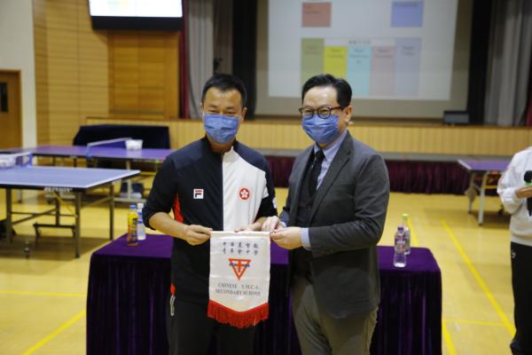 Mr. Li Ching, Head Coach of the Hong Kong Table Tennis Team visited Ching Chung