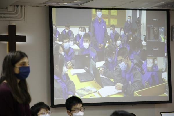 Online Exchange English Lesson with our sister school, Xian No.30 Middle School