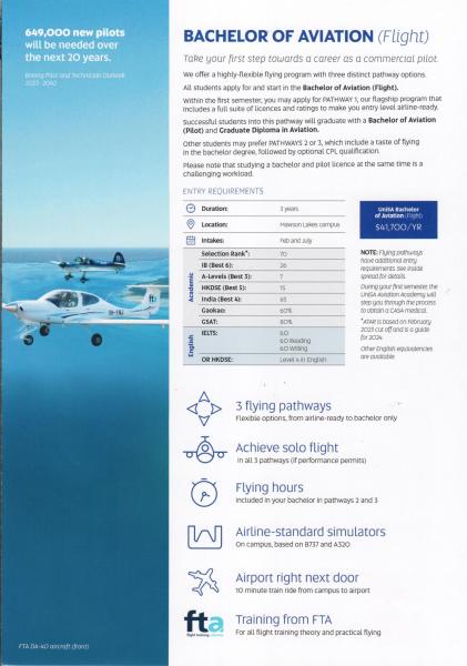 Australia's First University To Offer A Degree in AVIATION