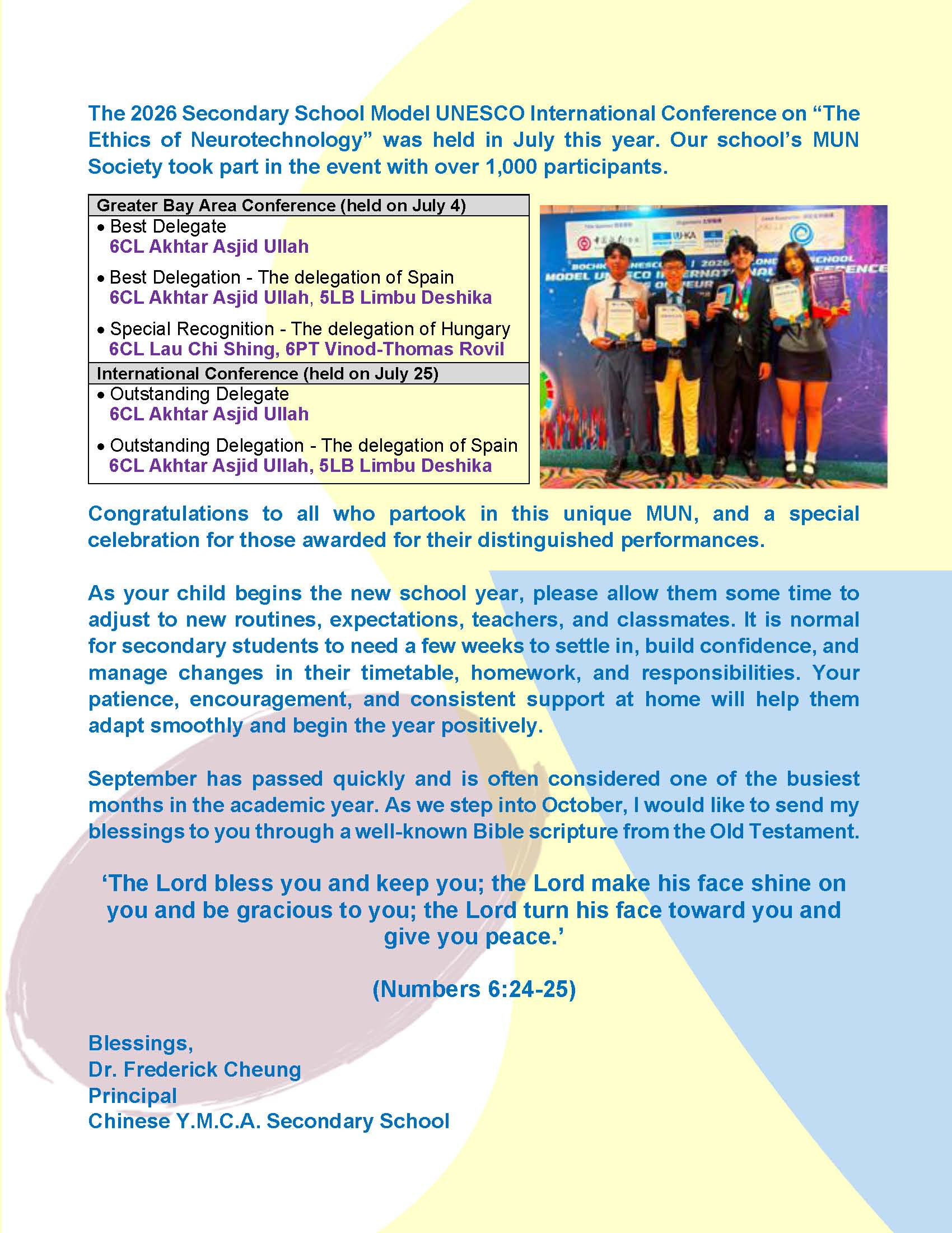 Principal Words – October 2026